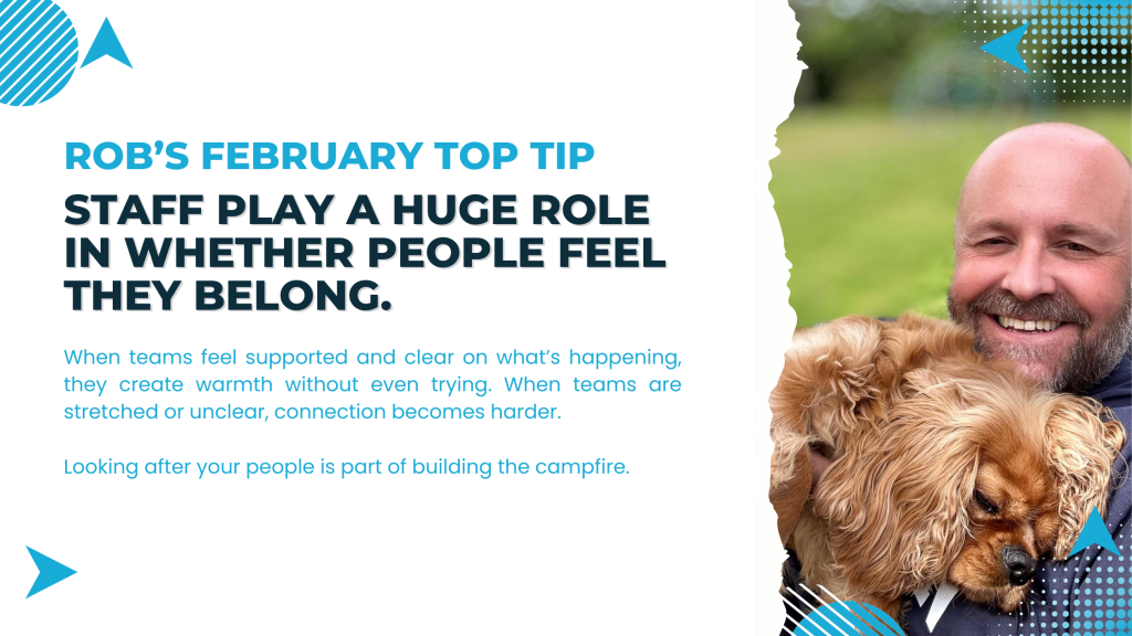 Jez's Top Tip: Creating moments of belonging